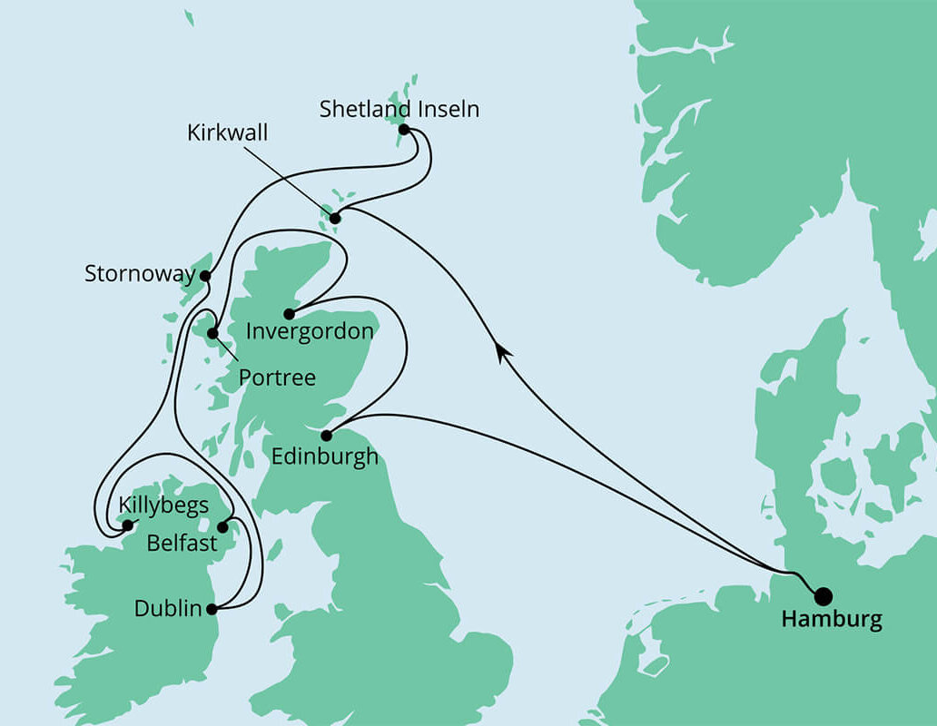 Schottische Inseln & Irland ©AIDA Cruises