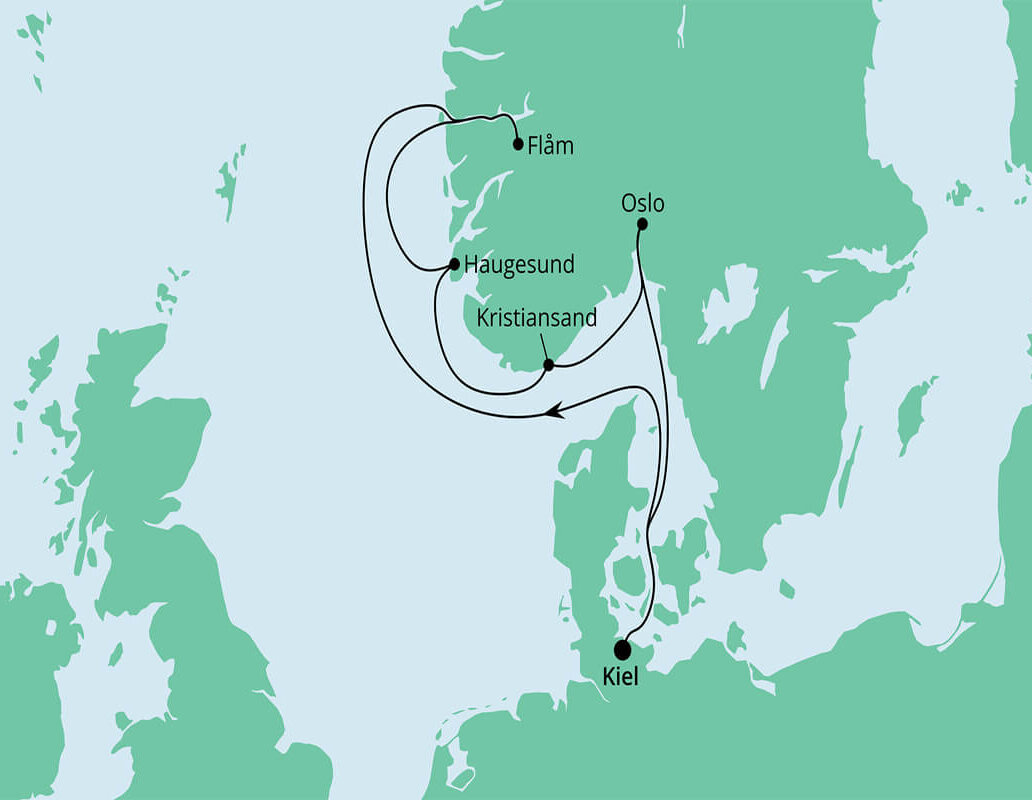 Norwegen ab Kiel I ©AIDA Cruises