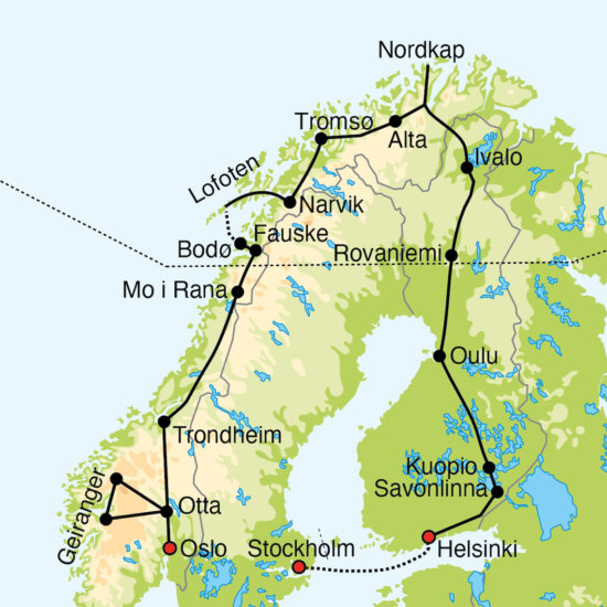 Skandinavien Lofoten und Nordkap